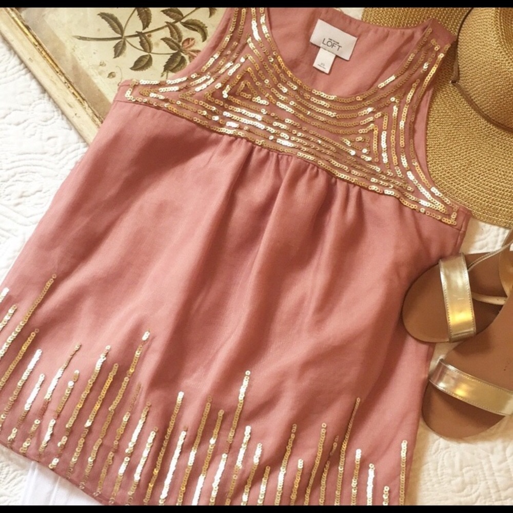 Loft sequin top
